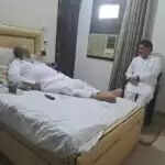 राज्यसभा सांसद सुभाष बराला ने अनिल विज का हालचाल लिया