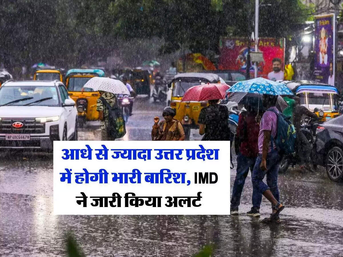 उत्तर प्रदेश में मानसून की वापसी: भारी बारिश का अलर्ट