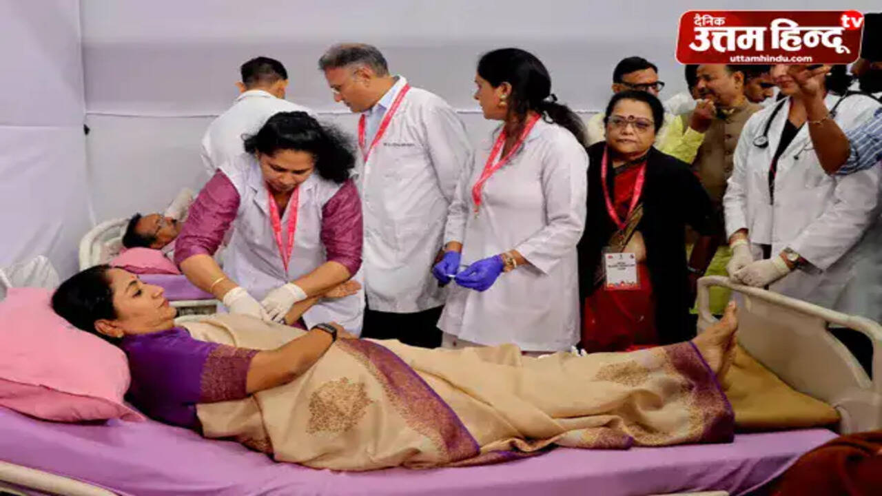 दिल्ली में प्रधानमंत्री मोदी के जन्मदिन पर मेगा रक्तदान शिविर का आयोजन