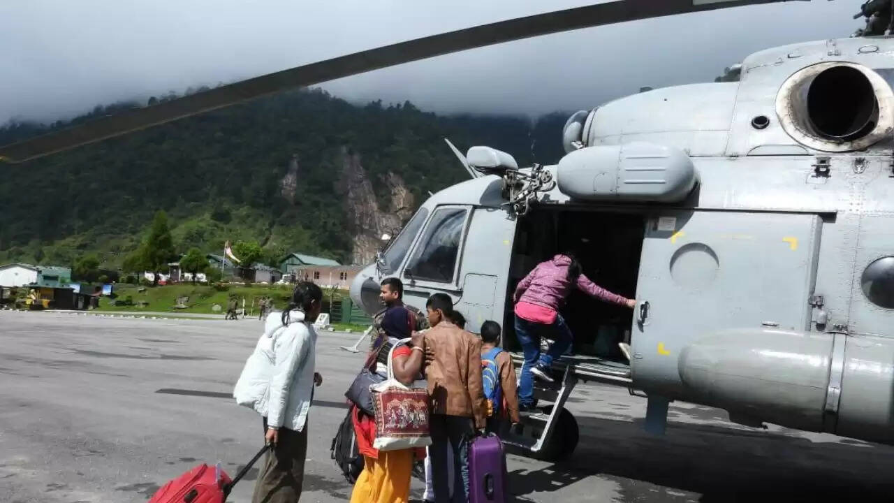 उत्तर सिक्किम में भूस्खलन: भारतीय सेना की राहत कार्यों में तत्परता