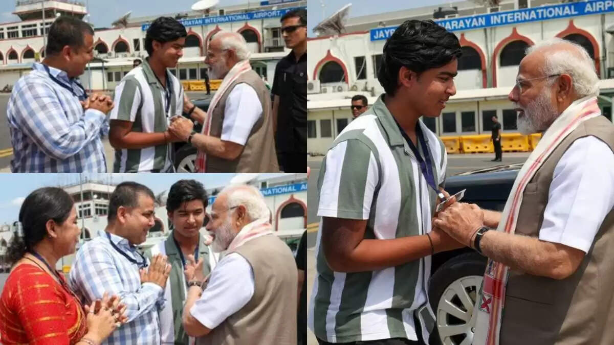 वैभव सूर्यवंशी की पीएम मोदी से पटना एयरपोर्ट पर मुलाकात वायरल