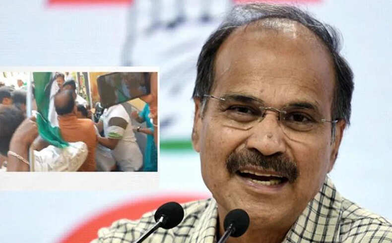 पश्चिम बंगाल चुनावों में कांग्रेस नेता अधीर रंजन चौधरी पर हमला