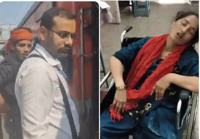 मिर्जापुर रेलवे स्टेशन पर महिला की ट्रेन में चढ़ते समय हुई दुर्घटना