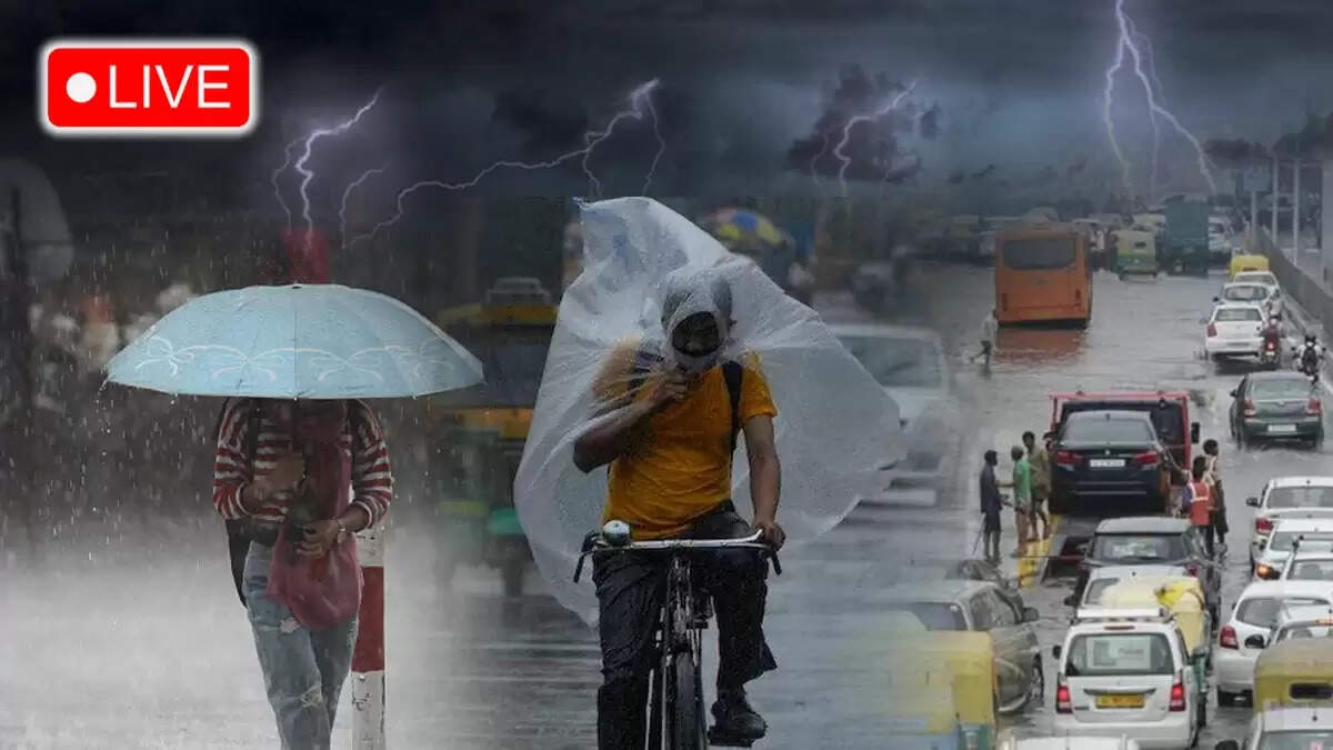 दिल्ली में बारिश के चलते तापमान में गिरावट, कई क्षेत्रों में जलभराव