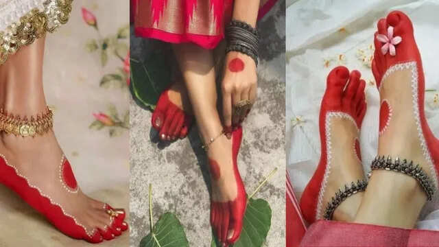 हरियाली तीज पर आलता के 5 अनोखे डिज़ाइन जो आपके लुक को बनाएंगे खास