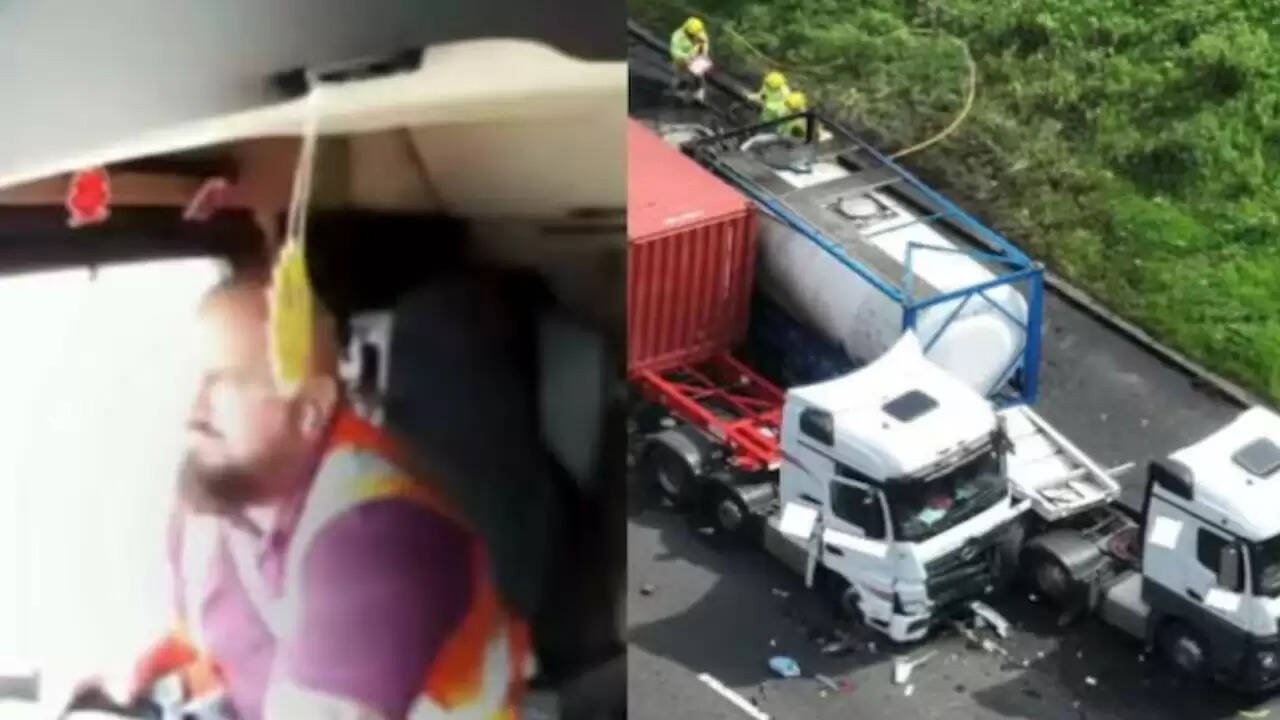ब्रिटेन में ट्रक ड्राइवर की लापरवाही से हुई दुर्घटना में एक व्यक्ति की मौत