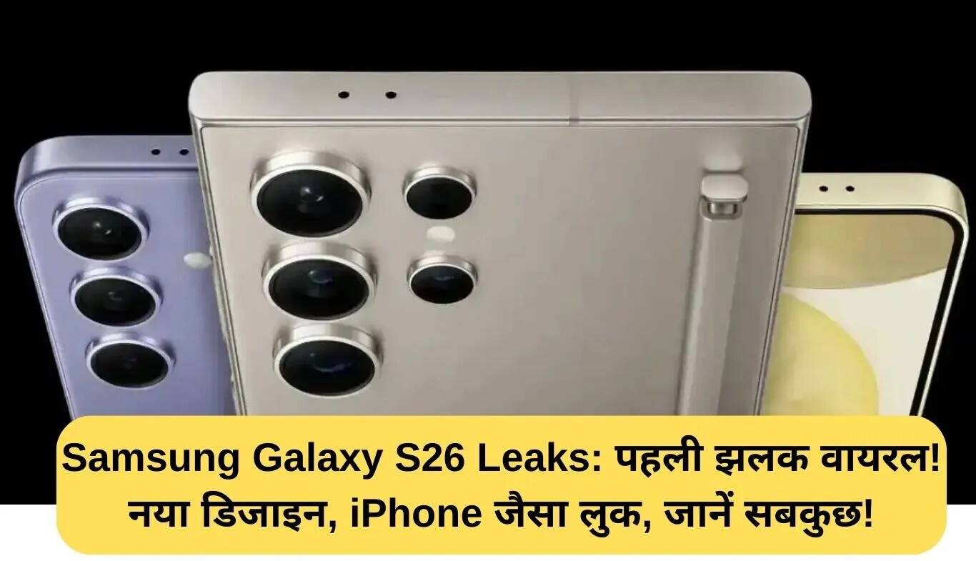 Samsung Galaxy S26 5G: नई डिजाइन के साथ लीक हुई पहली झलक