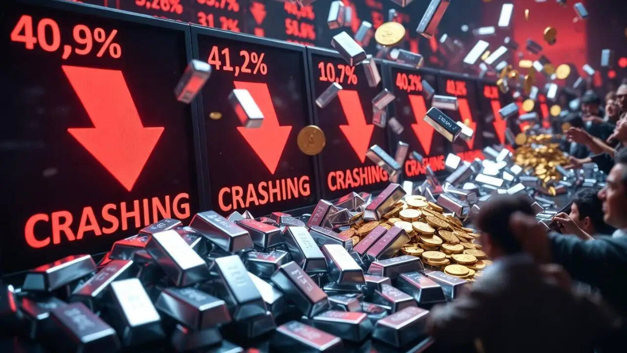 सोना और चांदी की कीमतों में भारी गिरावट, निवेशकों में चिंता