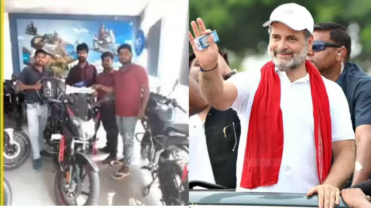 राहुल गांधी ने युवक को दी नई बाइक, गायब हुई बाइक की कहानी ने सबको किया भावुक
