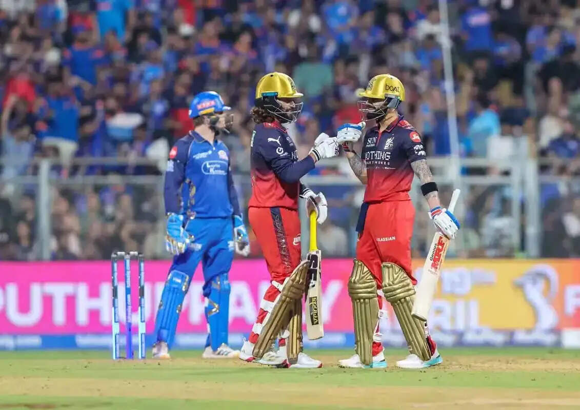 RCB ने मुंबई को 241 रन का लक्ष्य दिया, गुजरात ने लखनऊ को हराया