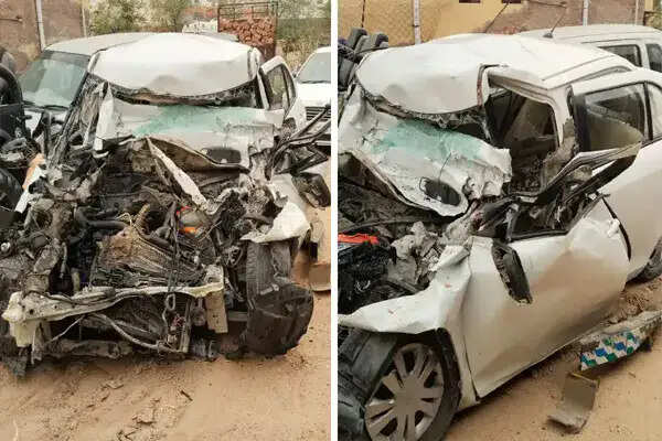 बीकानेर में भयानक सड़क हादसा: तेज रफ्तार ट्रक से टकराई कार, 6 की मौत