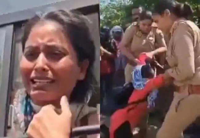 लखनऊ में सीएम हेल्पलाइन कर्मचारियों का प्रदर्शन, वेतन वृद्धि की मांग