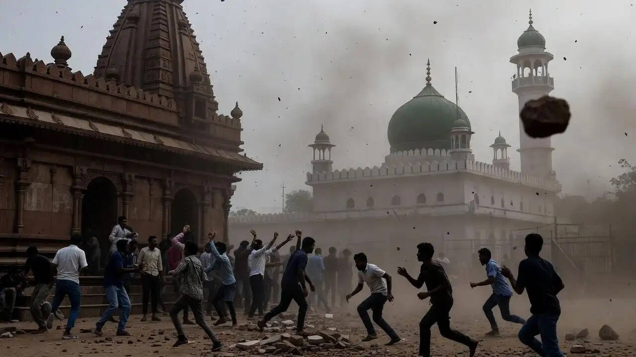 जबलपुर में मंदिर के पास हिंसा: लाउडस्पीकर के विवाद ने बढ़ाई तनाव की स्थिति