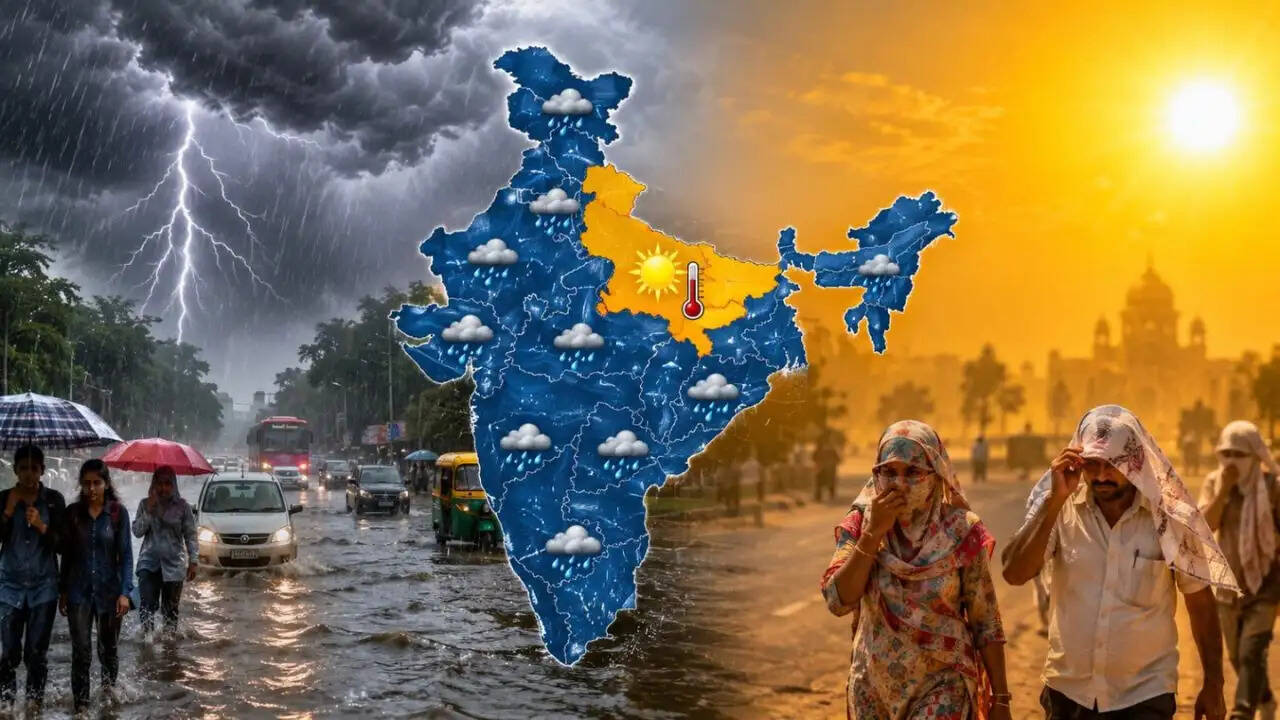 भारत में मौसम का असामान्य मिजाज: मॉनसून की बारिश और गर्मी का संगम