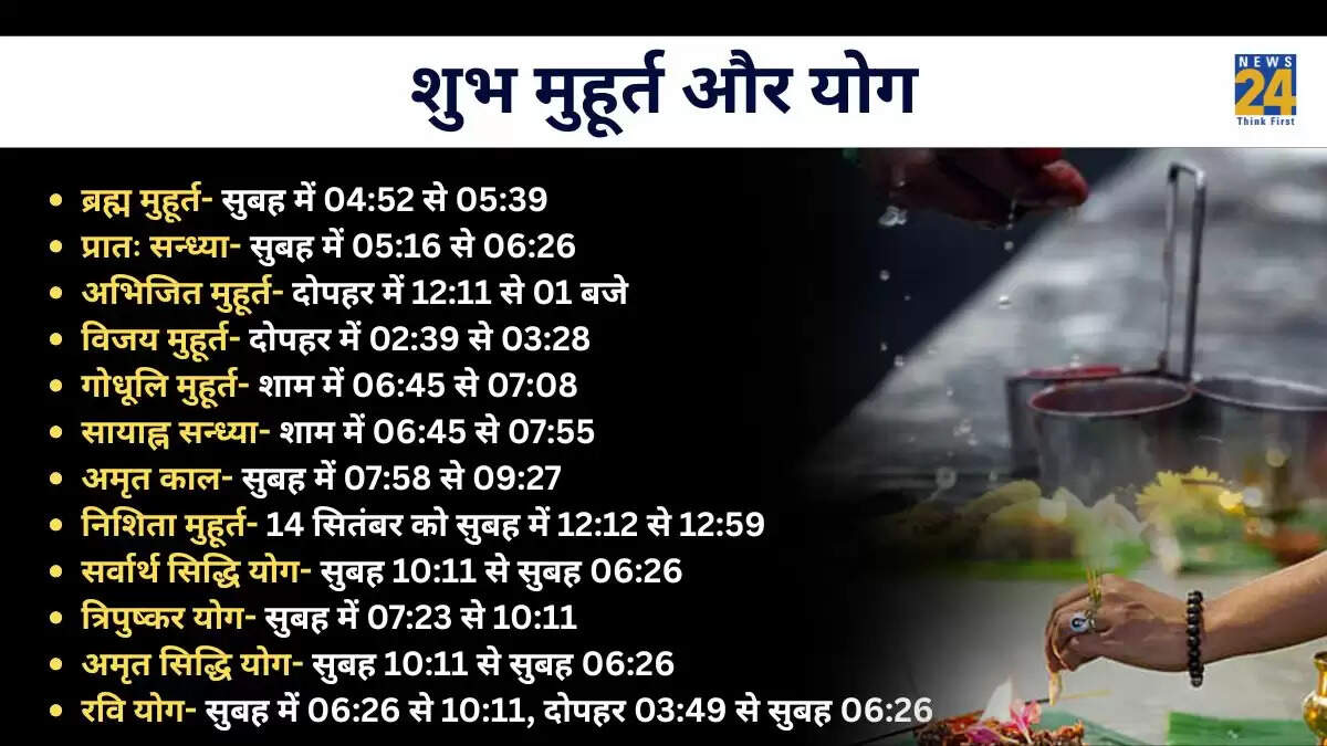 13 सितंबर 2025 का पंचांग: सप्तमी श्राद्ध और शुभ मुहूर्त