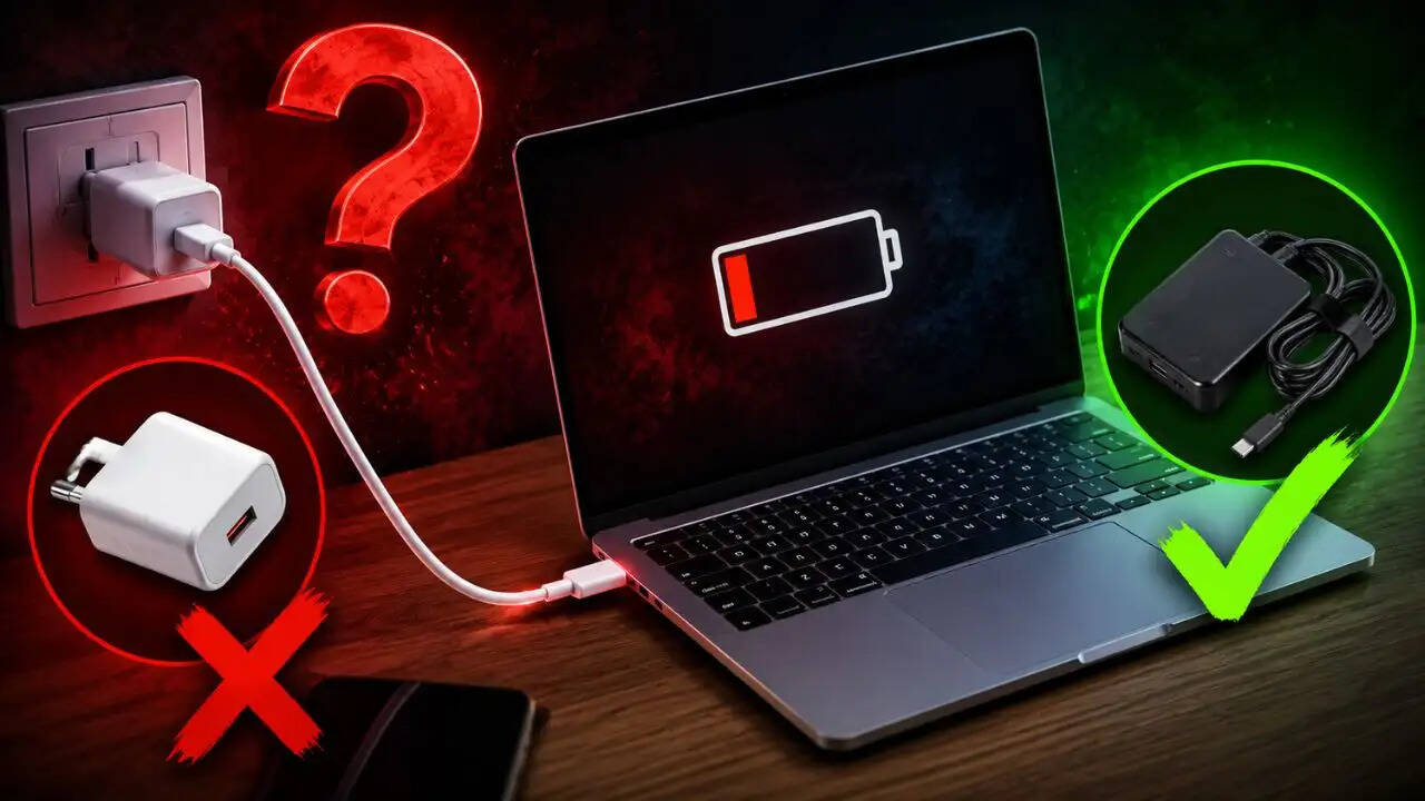 क्या फोन चार्जर से लैपटॉप चार्ज करना सुरक्षित है?
