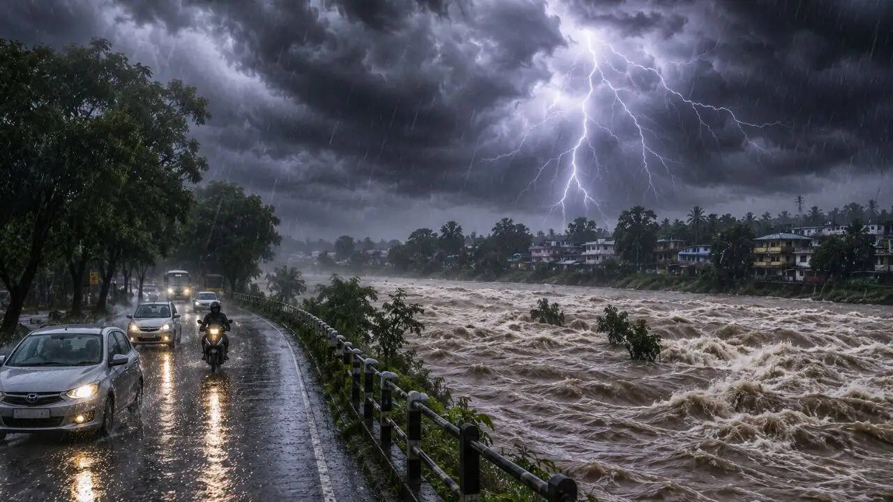 भारत में भारी बारिश का अलर्ट, 21 राज्यों में बाढ़ का खतरा
