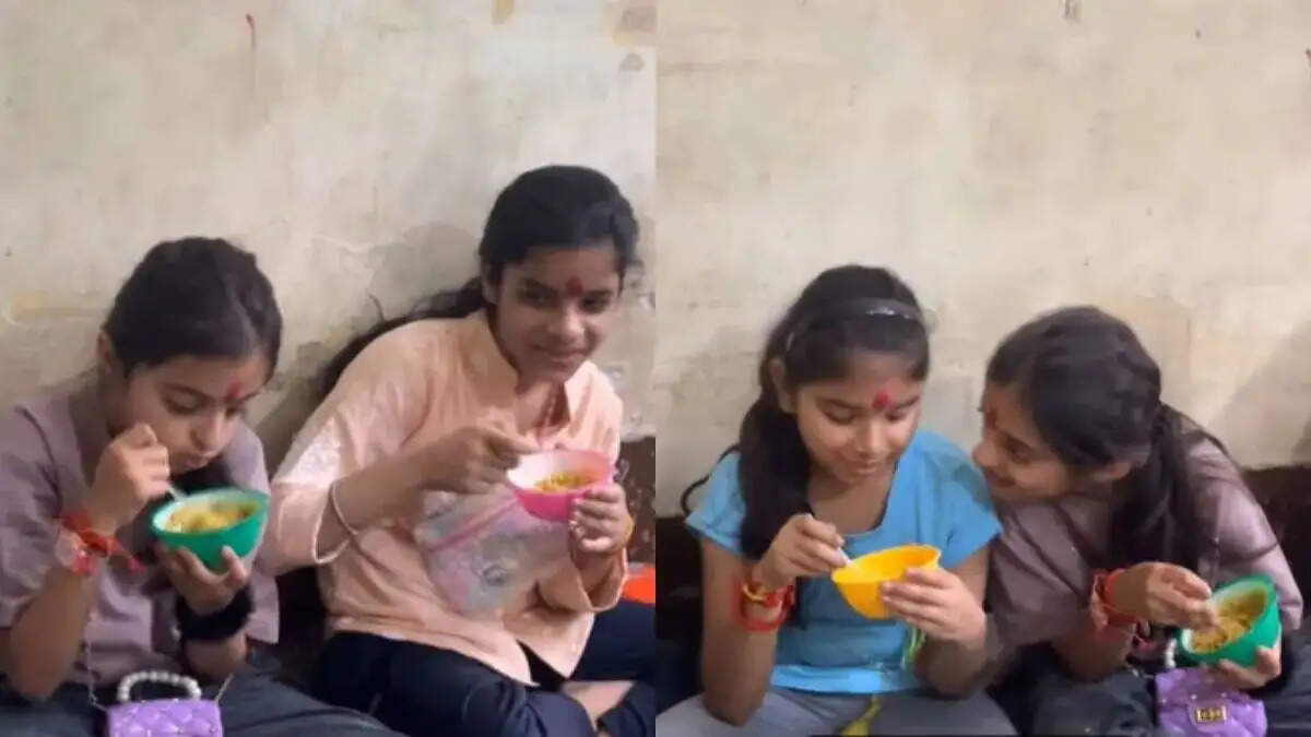 कंजक समारोह में मैगी और कोल्ड ड्रिंक का अनोखा ट्विस्ट, वायरल वीडियो ने मचाई धूम