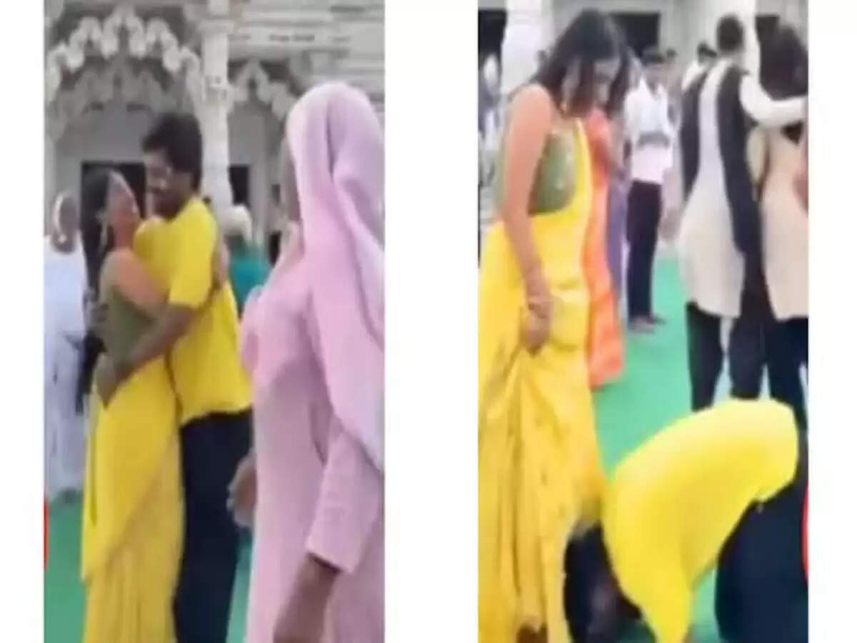 सोशल मीडिया पर वायरल हुआ मंदिर के बाहर कपल का विवादास्पद वीडियो