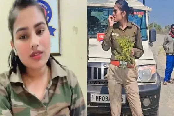 महिला थाना प्रभारी का फिल्मी रील बनाना बना विवाद का कारण