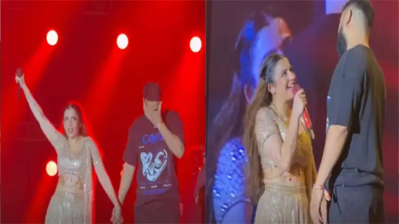 जैस्मिन सैंडलस ने लाइव शो में की सगाई की घोषणा