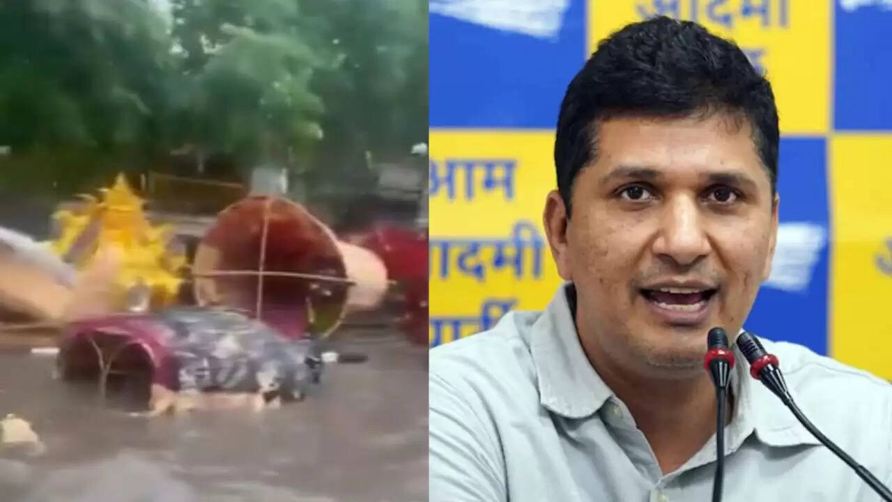 दशहरा पर बारिश ने रद्द किया पीएम मोदी का कार्यक्रम, सौरभ भारद्वाज ने किया तंज