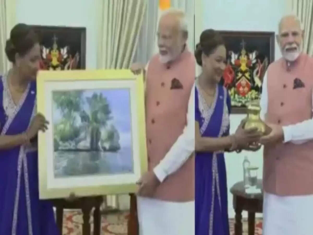 पीएम मोदी ने त्रिनिदाद और टोबैगो में सांस्कृतिक उपहार भेंट किए