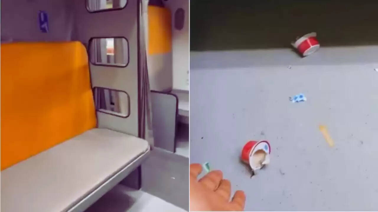 क्या वंदे भारत स्लीपर ट्रेन की सफाई व्यवस्था पर सवाल उठ रहे हैं?