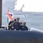 राष्ट्रपति द्रौपदी मुर्मू की पनडुब्बी आईएनएस वाघषीर में यात्रा