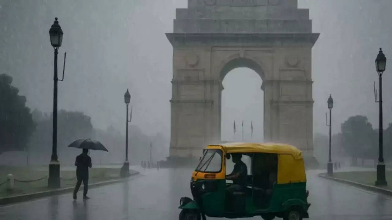 दिल्ली में बारिश का असर: हवाई सेवाएं प्रभावित, तापमान में गिरावट