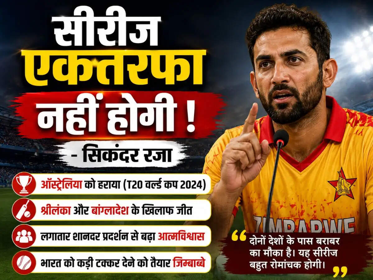 जिम्बाब्वे के कप्तान सिकंदर रजा ने भारत के खिलाफ सीरीज को लेकर दी चेतावनी