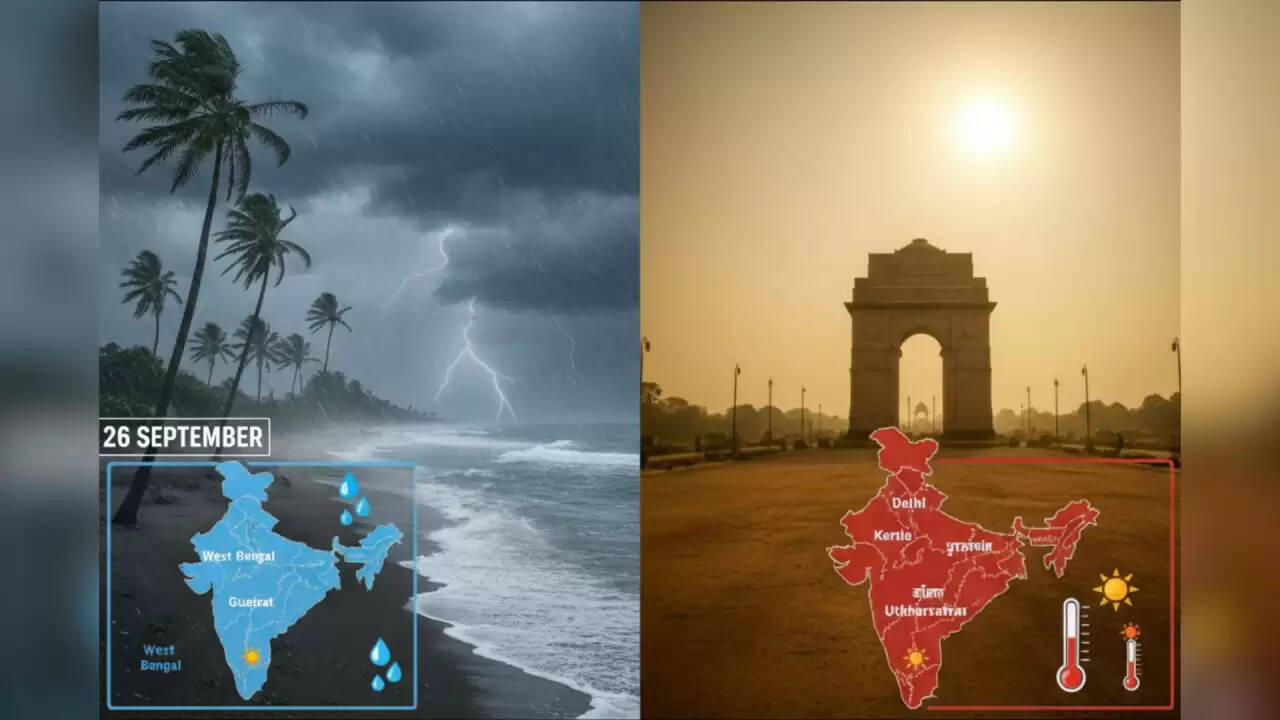 मॉनसून का अंत: भारत के विभिन्न राज्यों में मौसम की स्थिति