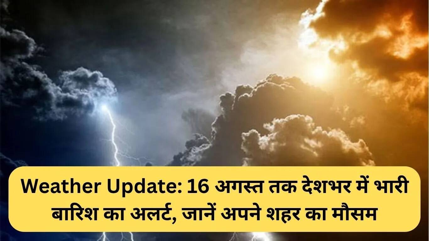 भारत में भारी बारिश का अलर्ट: जानें अपने शहर का मौसम