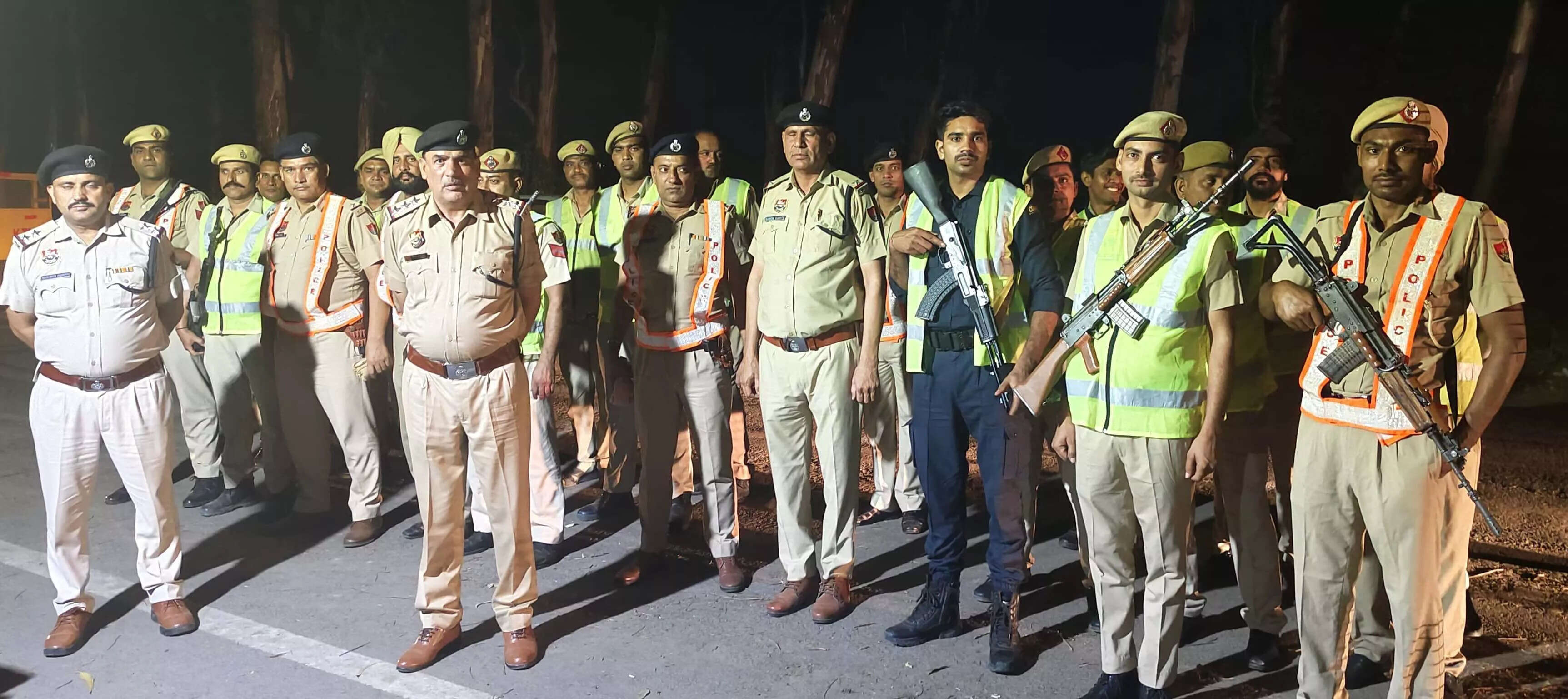 कैथल में रातभर चली सघन नाकाबंदी, 450 वाहनों की हुई जांच