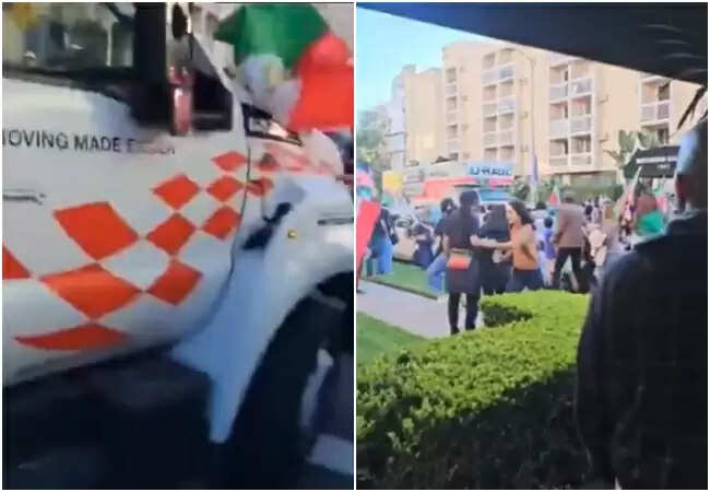 लॉस एंजेलेस में ट्रक ने प्रदर्शनकारियों को कुचला, कई घायल