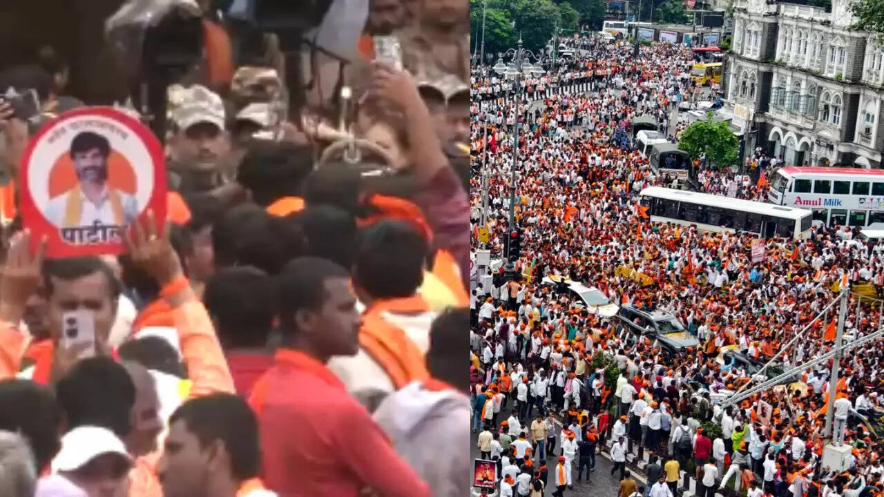 मराठा आरक्षण आंदोलन: मुंबई में प्रदर्शन जारी, सरकार पर दबाव बढ़ा