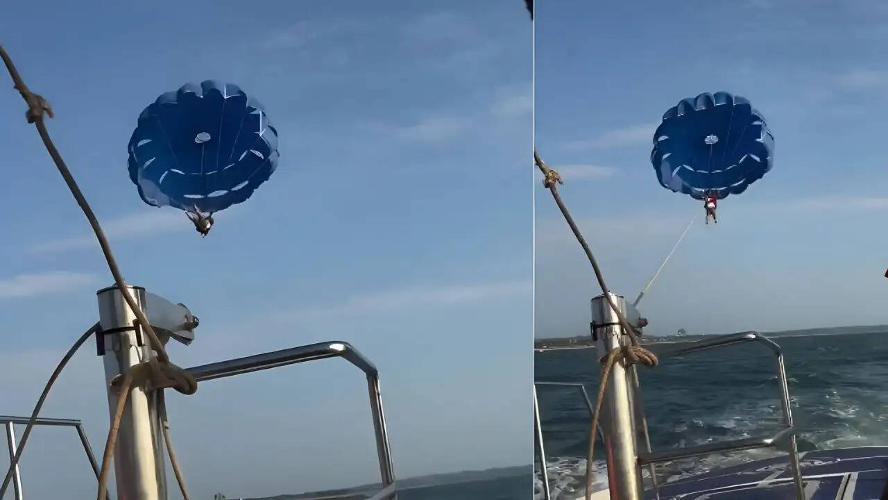 गोवा में पैरासेलिंग हादसा: पर्यटक की जान बचाई गई