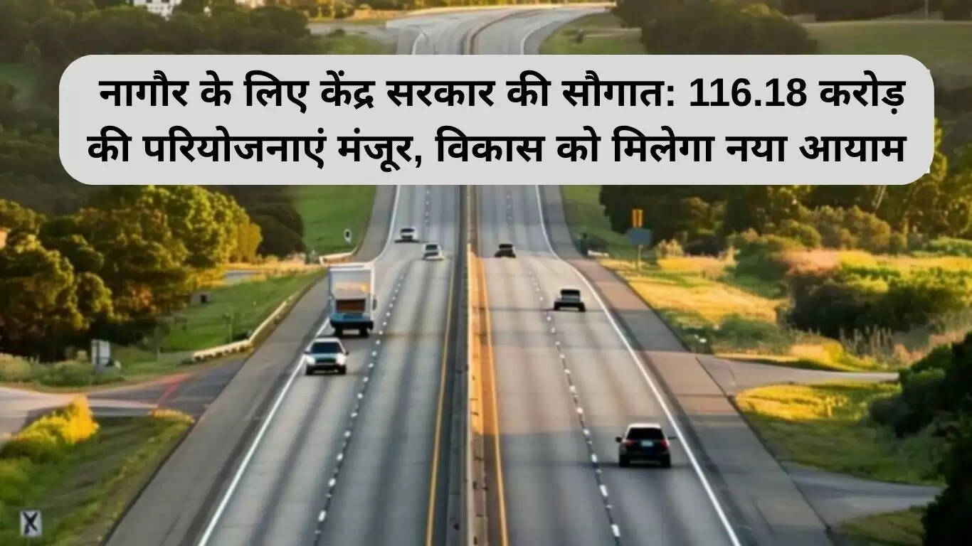 नागौर के लिए केंद्र सरकार की नई विकास परियोजनाएं: 116.18 करोड़ रुपये की मंजूरी