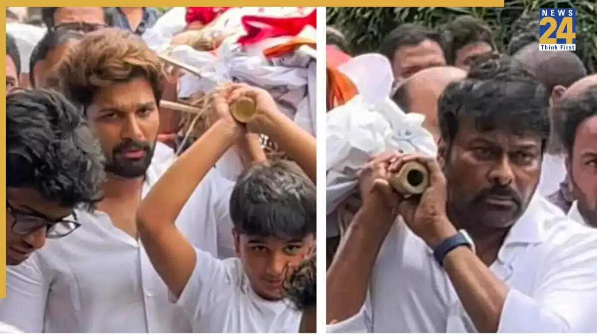 अल्लू अर्जुन और राम चरण की दादी का निधन: अंतिम विदाई का भावुक वीडियो