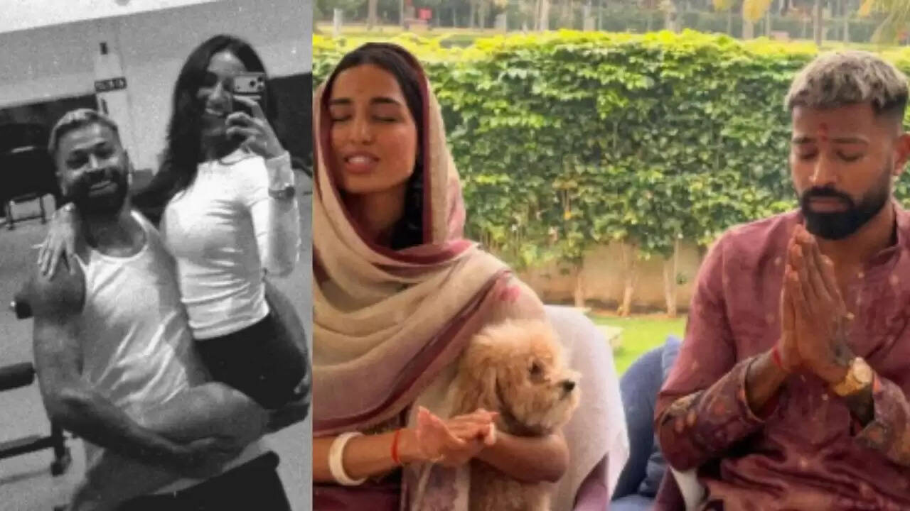 हार्दिक पांड्या और माहिका शर्मा की नई तस्वीरें: पूजा से जिम तक का सफर