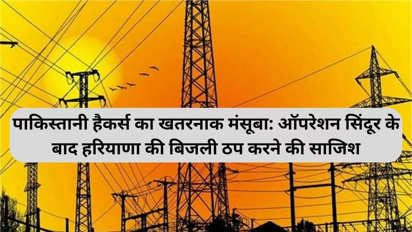 हरियाणा में साइबर हमले का खुलासा: पाकिस्तानी हैकर्स का खतरनाक प्लान
