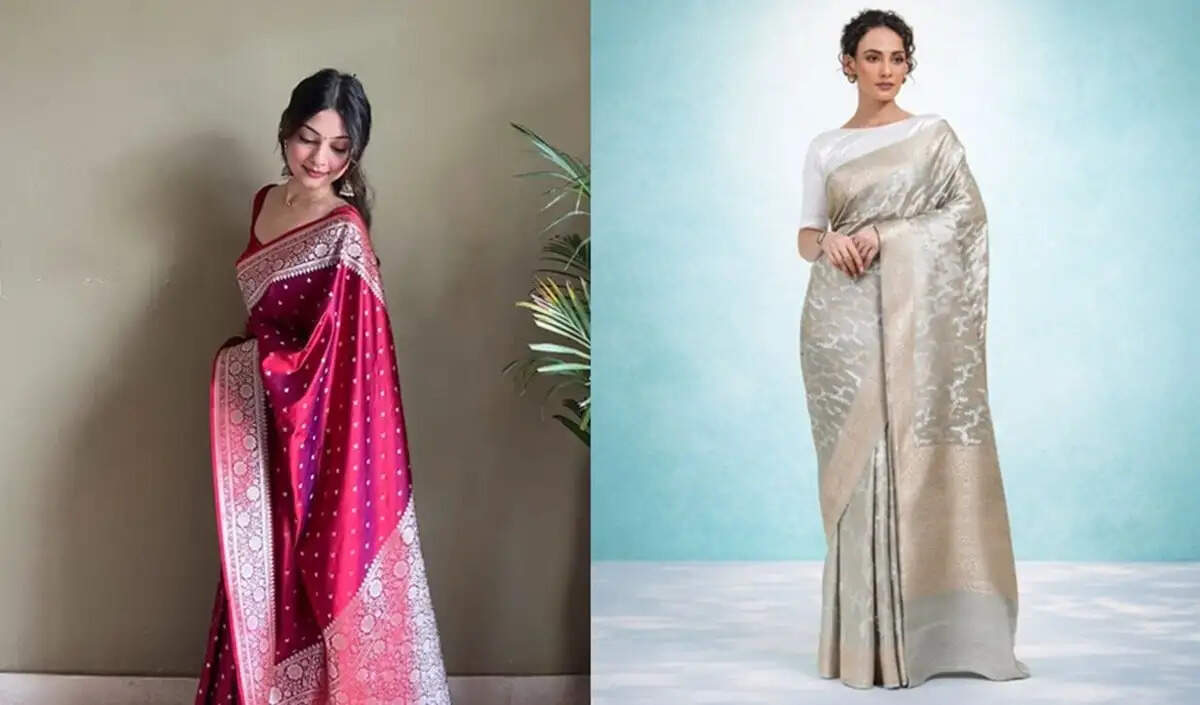 साड़ी पहनने के लिए बेहतरीन विकल्प: बनारसी टिश्यू सिल्क साड़ी