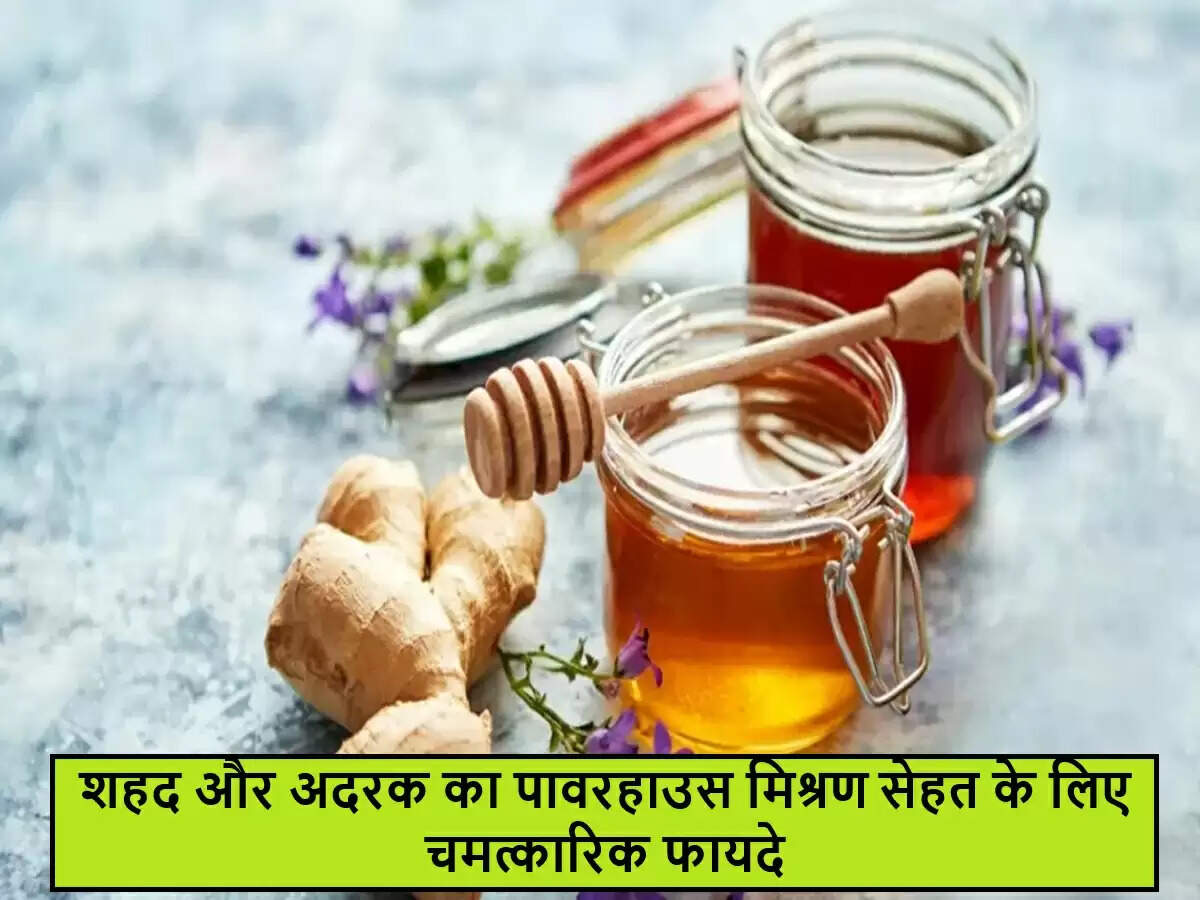 शहद और अदरक: स्वास्थ्य के लिए एक शक्तिशाली मिश्रण