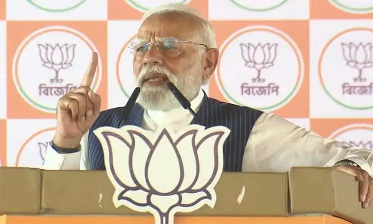 प्रधानमंत्री मोदी ने पश्चिम बंगाल चुनाव में परिवर्तन की लहर का किया जिक्र