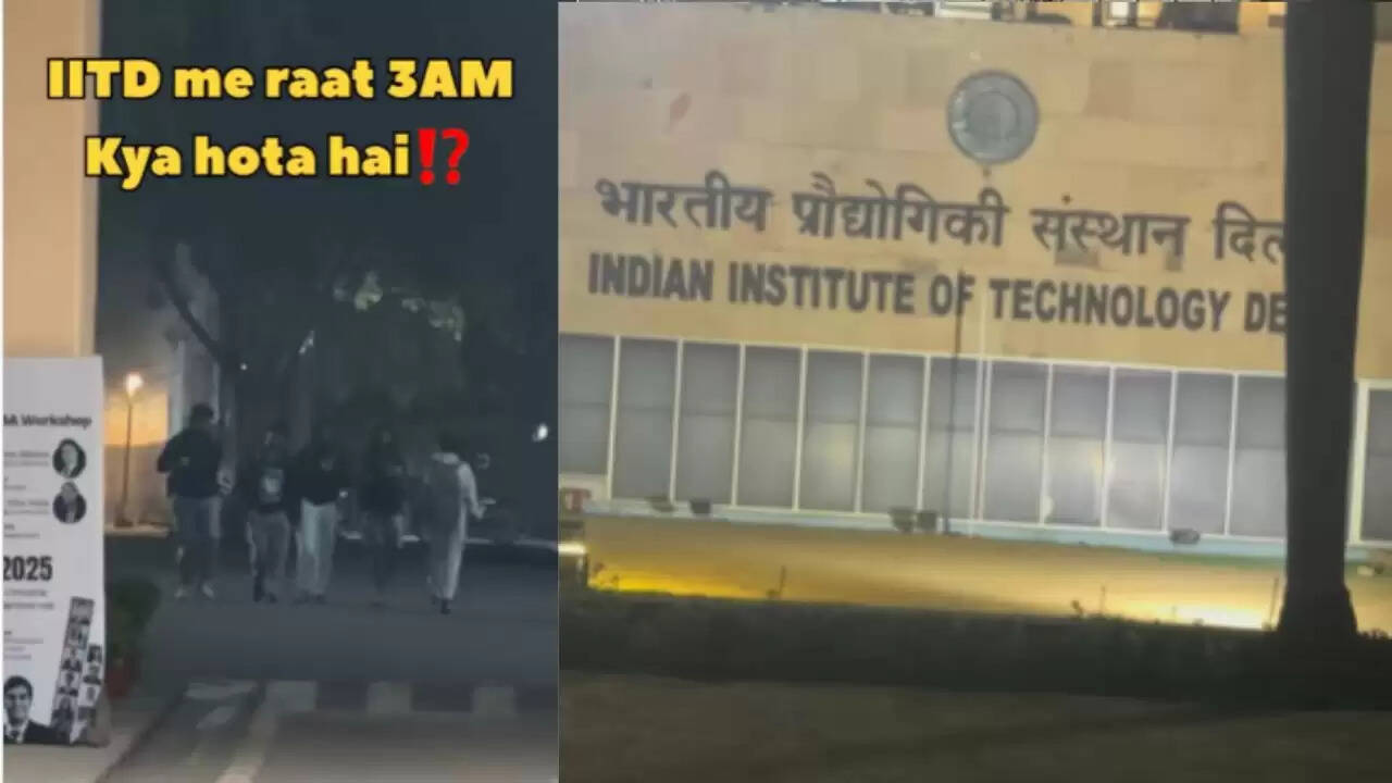 आईआईटी दिल्ली की रात: छात्रों की मस्ती का वायरल वीडियो