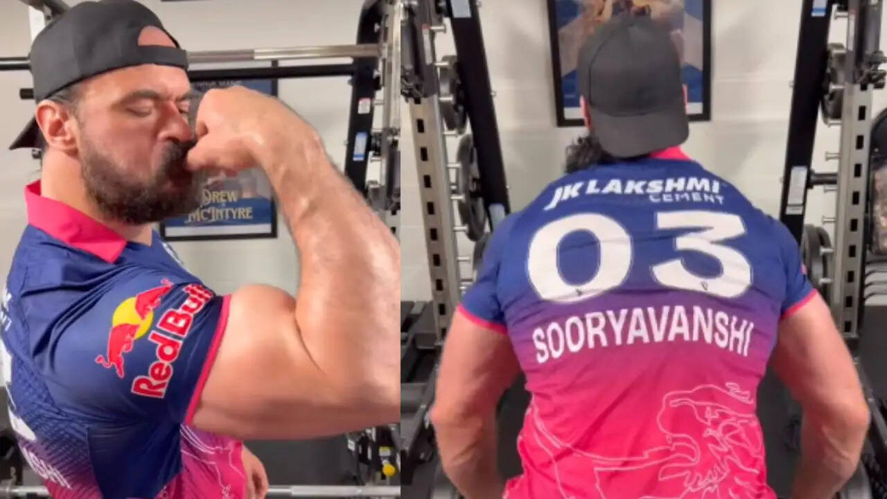 WWE Superstar Drew McIntyre ने पहनी 15 साल के वैभव सूर्यवंशी की जर्सी, IPL 2026 में होगी बड़ी परीक्षा