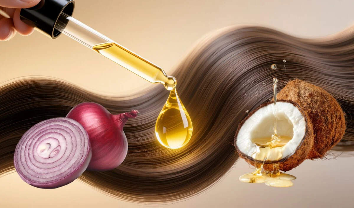 सर्दियों में बालों की देखभाल के लिए प्याज और नारियल तेल का उपयोग
