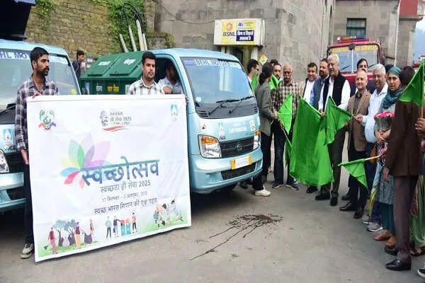 शिमला में स्वच्छता ही सेवा 2025 के तहत इलेक्ट्रिक अपशिष्ट प्रबंधन वाहनों का शुभारंभ