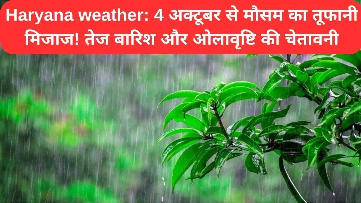 हरियाणा में मौसम में बदलाव: पश्चिमी विक्षोभ से होगी बारिश