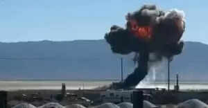 दक्षिणी कैलिफोर्निया में US एयरफोर्स का F-16 विमान दुर्घटनाग्रस्त